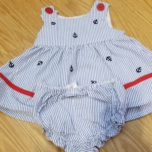 3mo. Sailboat dress and bloomers